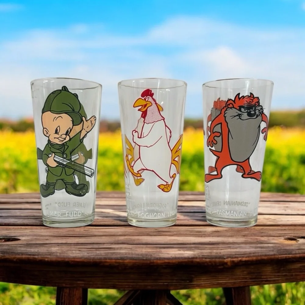 Vintage Pepsi Collector Series Looney Tunes Foghorn Leghorn-Elmer Fudd-Tas Devil